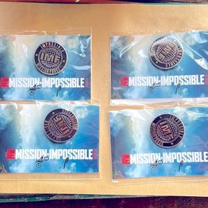 Mission Impossible Dead Reckoning Movie 🎥 2023 Collectible 4 pins